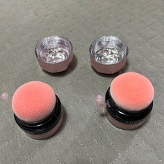 オーブ　クチュール　ぽんぽんチーク　2種　432ピーチ　435レッド　セット　花王　AUBE ソフィーナの画像