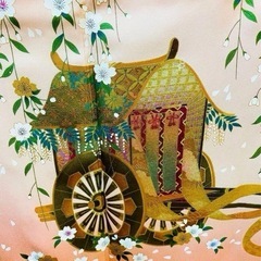 金彩友禅の訪問着 未使用 木村桂友 正絹 手描きの画像