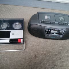 【レトロ家電】　テープレコーダー　CDラジカセ