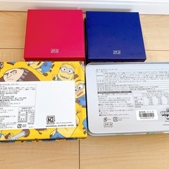 【4個セット】空き缶 空箱 スチール製 ポケモン ヨッシー ピカチュウ  イーブイ ミニオンズの画像
