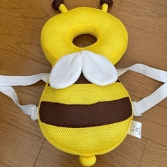 転倒防止　ベビーヘッドガード　ハチさん　メッシュ素材の画像