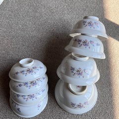 どんぶり皿蓋付き4セット