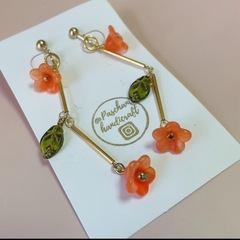 金木犀のピアス(イヤリング)