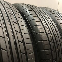 【YOKOHAMA ECOS ES31 165/70R14】夏タイヤ【スチールホイール 14インチ 5J4HPCD100】ハブ径60mm 21年製 マーチ等　(KTI364)クレジットカード QRコード決済可能の画像