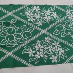 【断捨離‼️】　新品　　昭和レトロ　手ぬぐい　ハンカチ　薄手　緑　リメイクにの画像