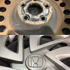 【YOKOHAMA iG60 185/65R15】スタッドレス【ホンダ フリード 純正スチールホイール 15インチ 5.5J5HPCD114.3+50】バリ溝　(KTJ499)クレジットカード QRコード決済可能の画像