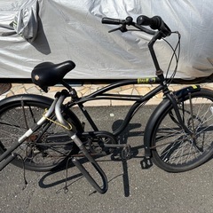 大人の上質  サーフボードキャリア付きビーチクルーザー 中古お買い得 自転車本体