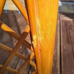 今から活躍　籐製の衝立　の画像