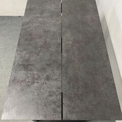 AYANO/アヤノ セラミック ダイニングテーブル 幅130cm アイアングレイ 耐汚 耐傷 耐熱 防水 中古家具 店頭引取歓迎 R9718の画像
