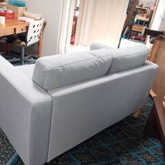 IKEA ソファ　２人掛け　グレーの画像
