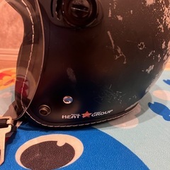 バイク ヘルメット ジェットヘルメットLサイズ マットブラックの画像