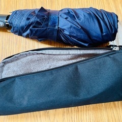 ワンタッチ　折りたたみ傘　吸水傘カバー付