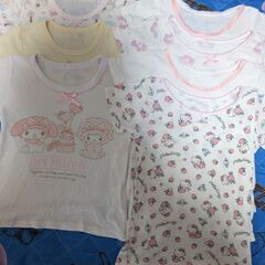 [取引]女の子半袖肌着７点 100  110の画像