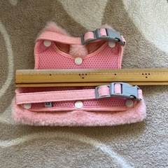 犬用ハーネス ピンク XSサイズ リボン付きの画像