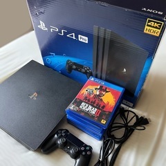 PS4 Pro 1TB 本体 コントローラー ゲームソフト付き(...
