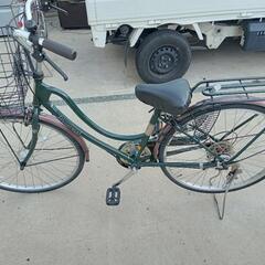 切り替えあり　自転車　ママチャリ　26インチ