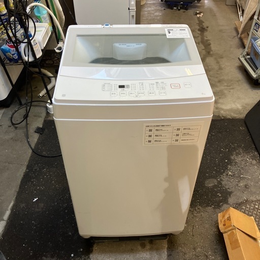 I2506-439 ニトリ全自動洗濯機 NTR60 2022年製 6kg 動作確認済み キズ汚れ有り
