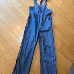 デニム　サロペット　フリーサイズ