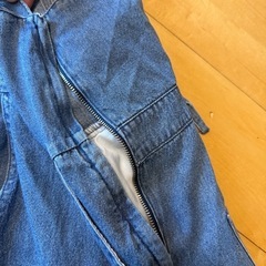 デニム　サロペット　フリーサイズの画像