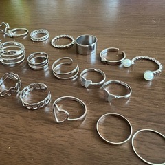 【お取引中】【新品未使用】シルバーリングセットの画像