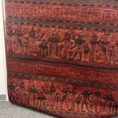 エジプト柄　絨毯　ベルギー製 の画像