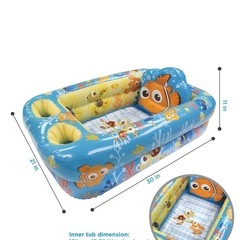値下げしました【中古美品】  Disney ニモ　ベビーバス　の画像