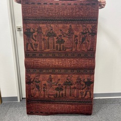 エジプト柄　玄関マット　ベルギー製
