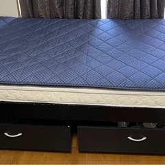 お取引決定/マットレス付き シングルベッド