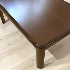 定価26000円　テーブル　ブラウン 角型 木製 こたつ　人感センサー付きの画像