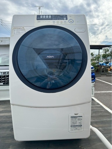 ドラム式洗濯乾燥機 AWD-AQ380-L(W)（ホワイト／中古／傷あり