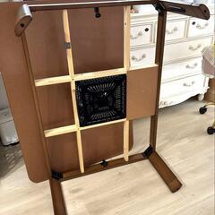 定価26000円　テーブル　ブラウン 角型 木製 こたつ　人感センサー付きの画像