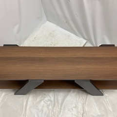 再出品　ワイエムワールド テレビ台 ローボード ラック 幅115cmウォールナット×ブラウン 美品 の画像