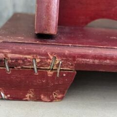 大きい牛の角 彫刻工芸品 台座付 オブジェ 牛ツノ、牛角インテリア 飾り アンティーク 置物、骨董 時代物、年代物の画像