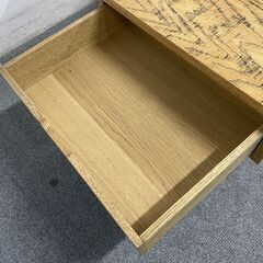 ジャーナルスタンダードファニチャー PSF リフティングテーブル オーク/スチール ソフトクローズ リビング 中古家具 店頭引取歓迎 R9678の画像