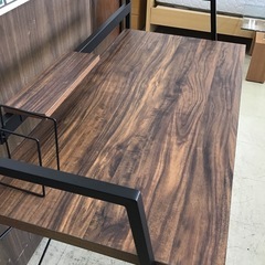 パソコンデスク 木目調の画像