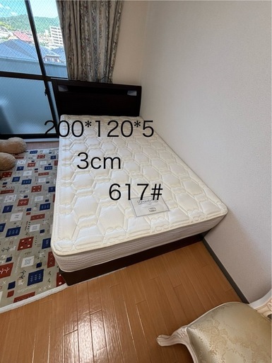 お買得ゼミダブルベッドsimmonsマットレスベッドセット