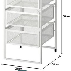 【お値下げ中】IKEA3段引き出しユニット×2