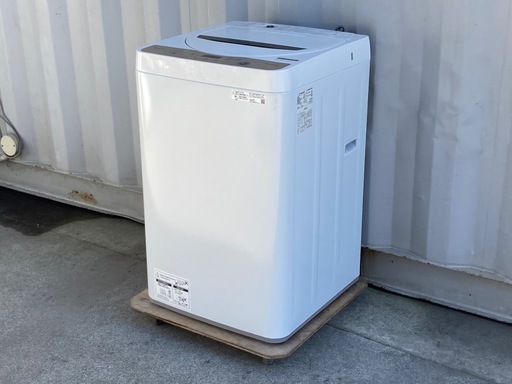 M4J◇シャープ　洗濯機◇6.0kg◇2022年製◇風乾燥機能◇ES-GE6F-T①