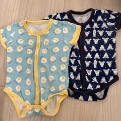 半袖　柄肌着　60サイズ　2枚セット