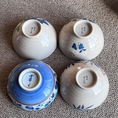可愛いお茶碗4点セットの画像