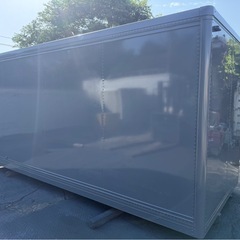 No.927 アルミバン 2t 車 ロング アルミ 箱 バイク 倉庫 トラック コンテナ 米 保管庫 物置 DIYの画像