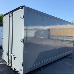 No.927 アルミバン 2t 車 ロング アルミ 箱 バイク 倉庫 トラック コンテナ 米 保管庫 物置 DIYの画像