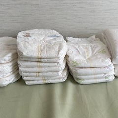 出産準備セット　お産パッド2枚+オムツ15枚の画像