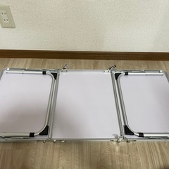 クイックキャンプ アウトドア 折りたたみ ミニテーブル ロング 90×40cm QC-3FT90の画像
