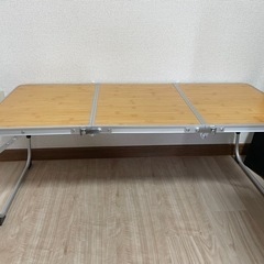 クイックキャンプ アウトドア 折りたたみ ミニテーブル ロング 90×40cm QC-3FT90の画像