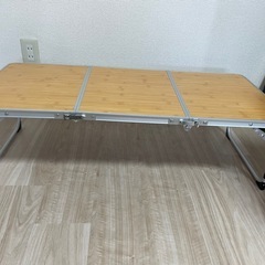 クイックキャンプ アウトドア 折りたたみ ミニテーブル ロング 90×40cm QC-3FT90の画像