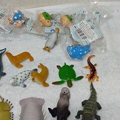 海の生物　フィギィア＆キーホルダーなど28点セットの画像