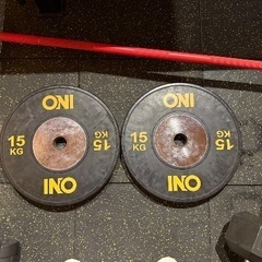 ONI 15kg バンパープレート 2枚セット (おゆ) いずみ野の
