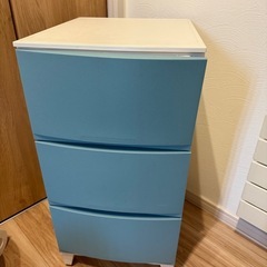 美品ルームスシェードスリム3段サンドブルー