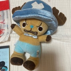 ワンピース　チョッパーぬいぐるみ　メモ帳　ジッパーバッグ　セットの画像